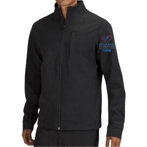 Lululemon Men’s Sojourn Jacket with Heart Disease Logo Embroidery Black Medium
